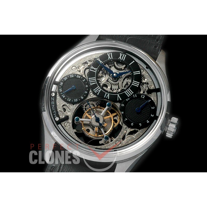 ZN00096 EP Calender Skeleton Tourbillon SS/LE Black Flying Tourbillon