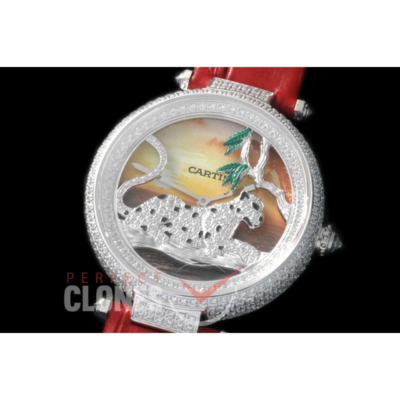 0 CARPT-101 Panthere De Cartier Day Steel Japanese Quartz