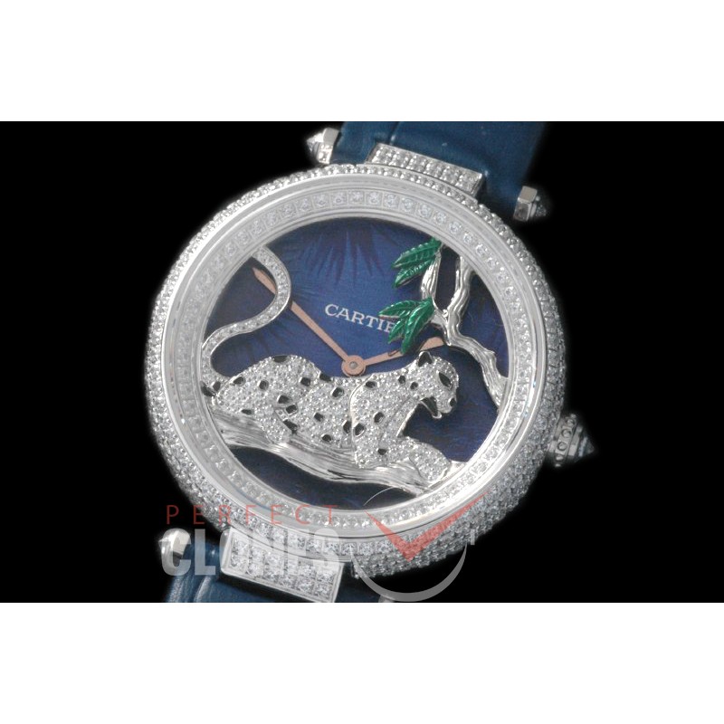 0 CARPT-106 Panthere De Cartier Night Steel Japanese Quartz