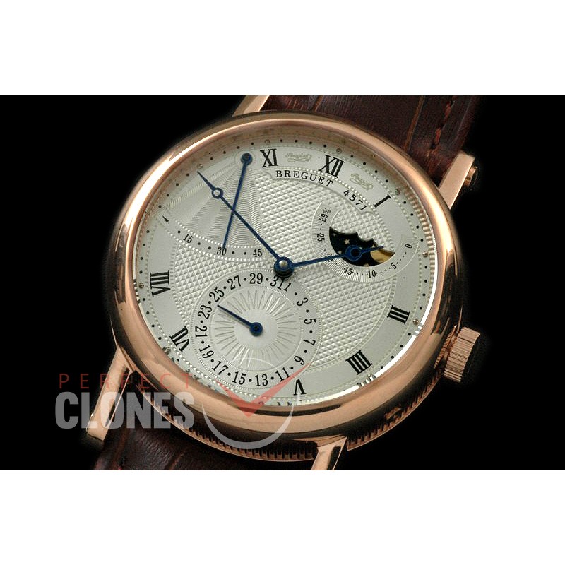 BR00067 Calender/Moonphase Power Reserve RG/LE Silver Seagull ST17