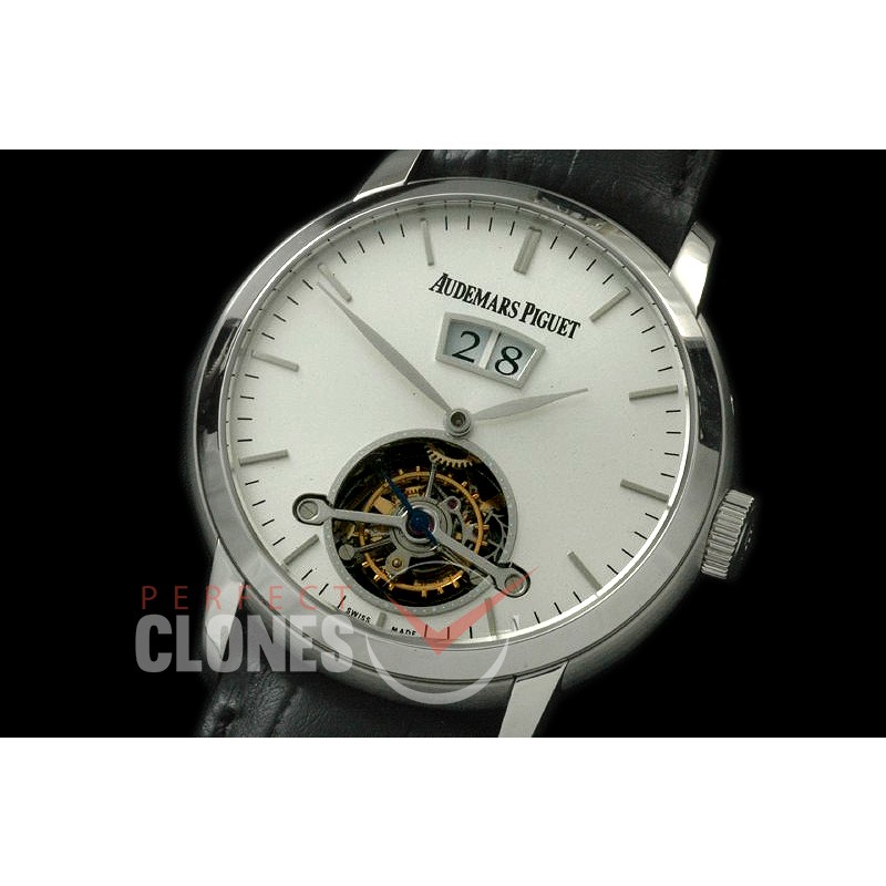 APJAT10001 Jules Audemars 26559 Big Date Tourbillon SS/LE White Bridged Tourbillon
