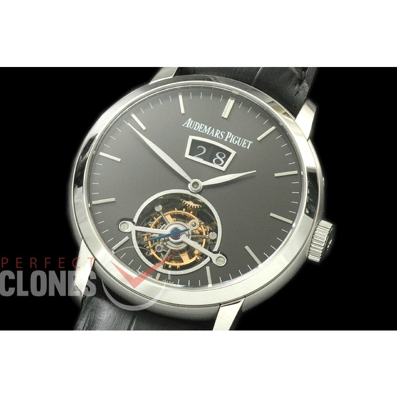 APJAT10002 Jules Audemars 26559 Big Date Tourbillon SS/LE Grey Bridged Tourbillon