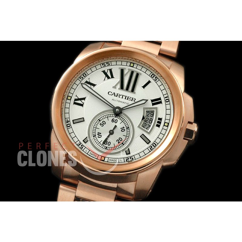 CARCC00031S Calibre de Cartier RG/RG White Miyota 8205
