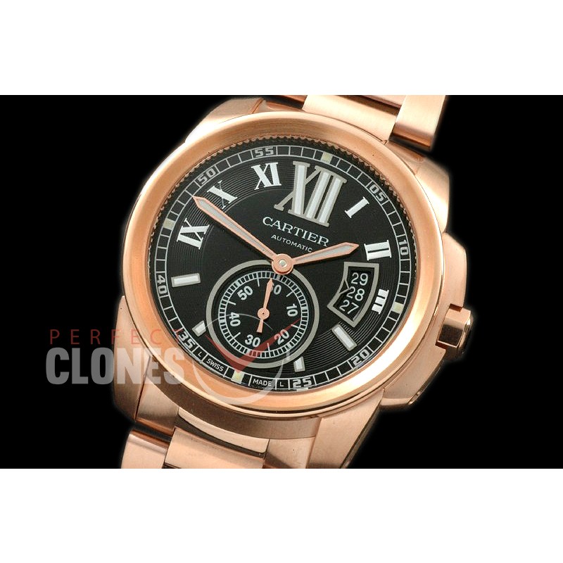 CARCC00032S Calibre de Cartier RG/RG Black Miyota 8205