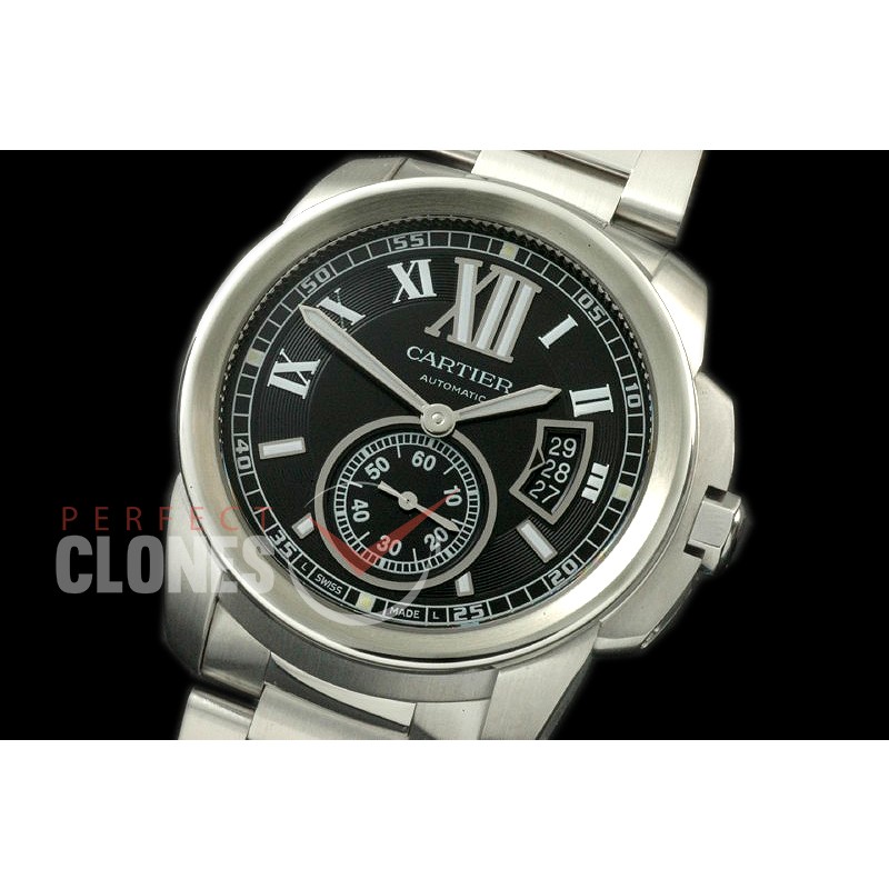 CARCC00022S Calibre de Cartier SS/SS Black Miyota 8205