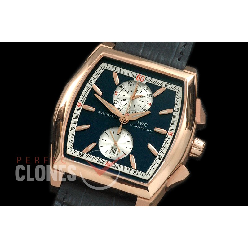 IWDV-108 Da Vinci Chronograph RG/LE Blue A-7750