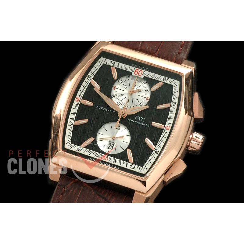IWDV-107 Da Vinci Chronograph RG/LE Black A-7750