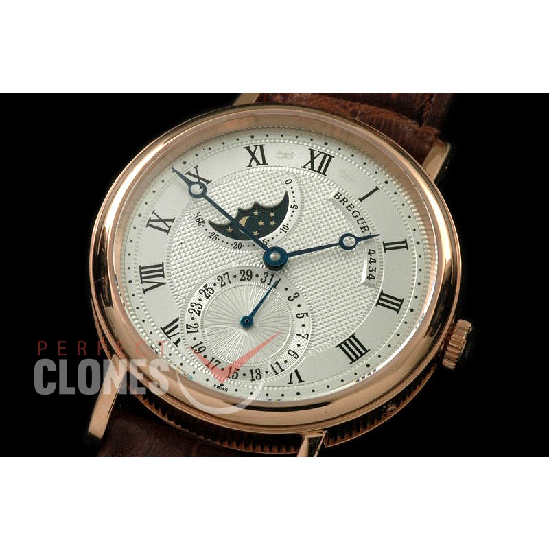 BR00024 Calender/Moonphase YG/LE Silver Miyota 9015 Mod to Calibre 5165R