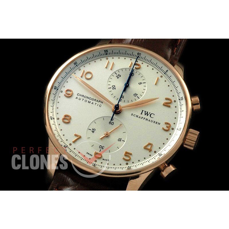 IWPG00061 ZF 3714 Portugese Chrono RG/LE White A-7750