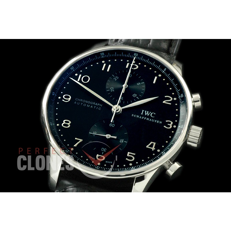 IWPG00055 ZF 3714 Portugese Chrono SS/LE Black A-7750