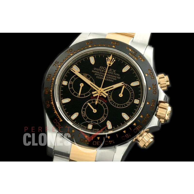 RLDT00052 Basel World 2017 Daytona 116523 SS/YG Black A-7750 / Calibre 4130