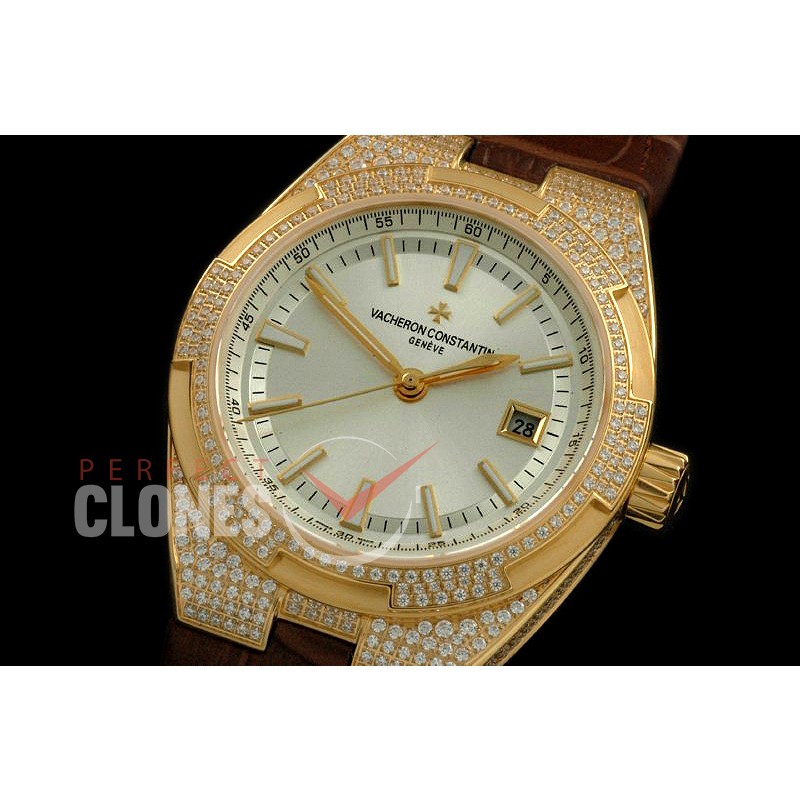 0 VCO-146L Overseas YG/LE/Diam White M-8215VC Calibre 5100