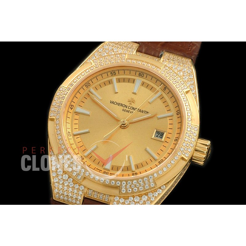 0 VCO-149L Overseas YG/LE/Diam Gold M-8215VC Calibre 5100