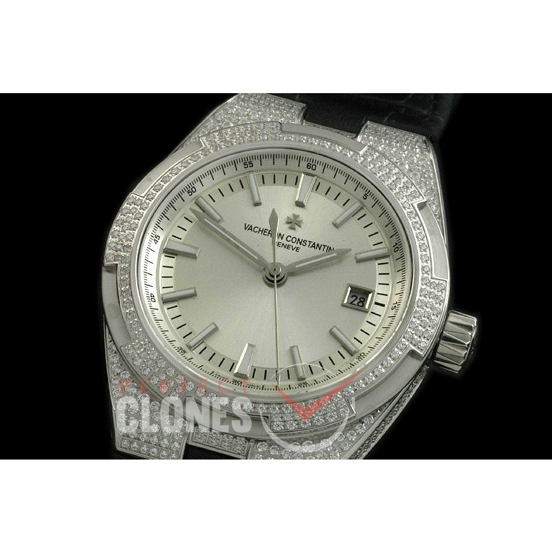 0 VCO-141L Overseas SS/LE/Diam White M-8215VC Calibre 5100