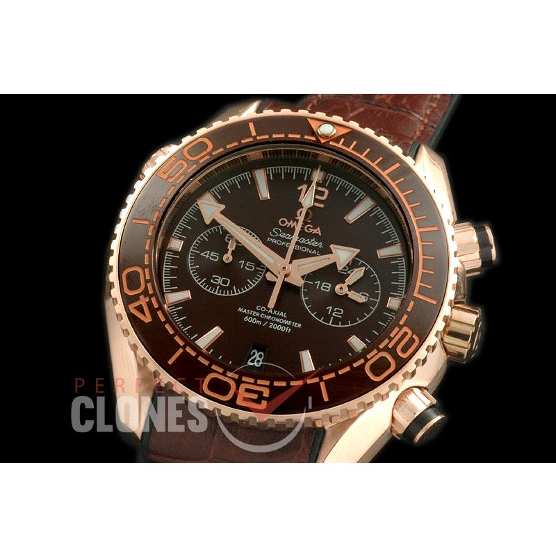 OMCPO45-484R P-Ocean Chrono RG/RU Brown Jap OS20 Quartz 