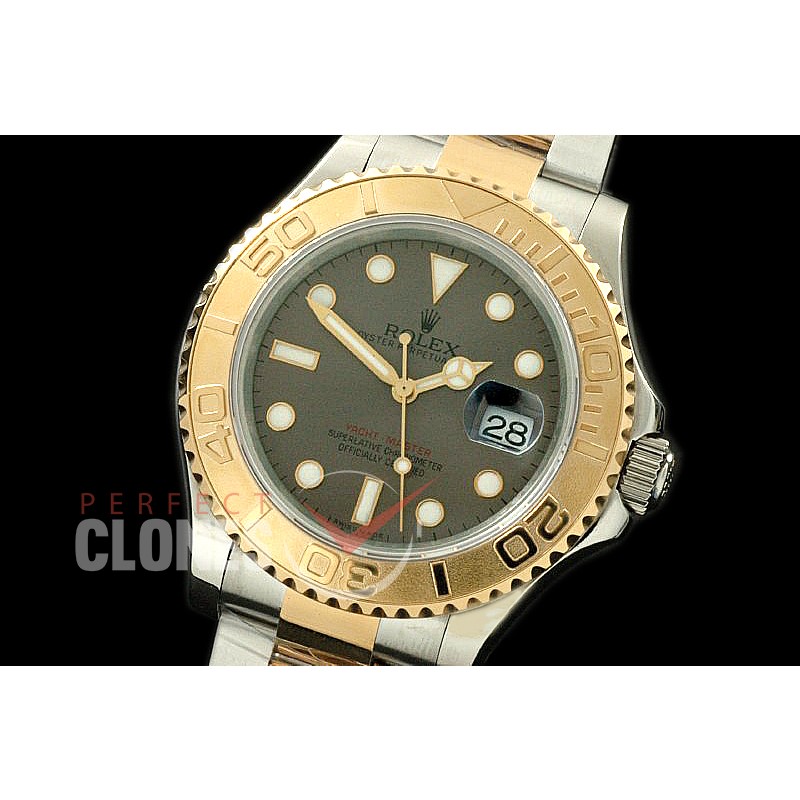 RLYM-18K-006 YM Men Champagne/Steel Grey Swiss 2836