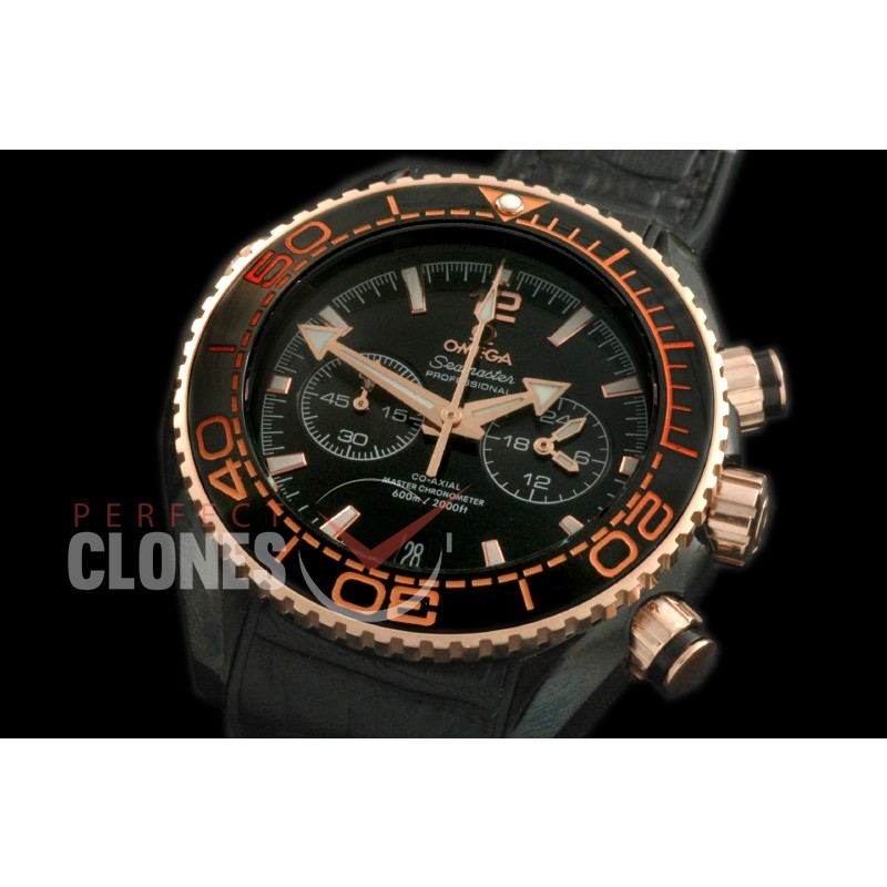 OMCPO45-498R 2016 P-Ocean Chrono PVD/RG/RU Black Jap OS20 Quartz 