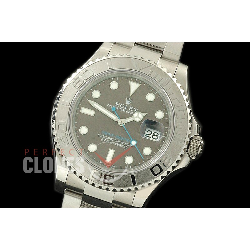 RYMEN00007 BP YM Dark Rhodium Men SS/SS Rhodium Grey Swiss Eta 2836