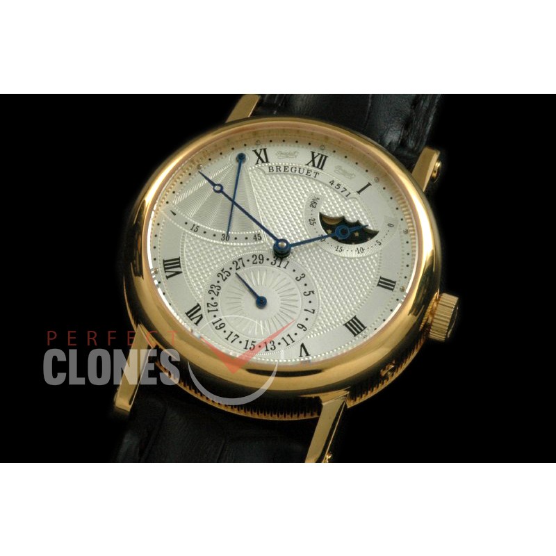 BR00017 Calender/Moonphase/Reserve YG/LE Silver Miyota 9015 Mod to Calibre 5165R