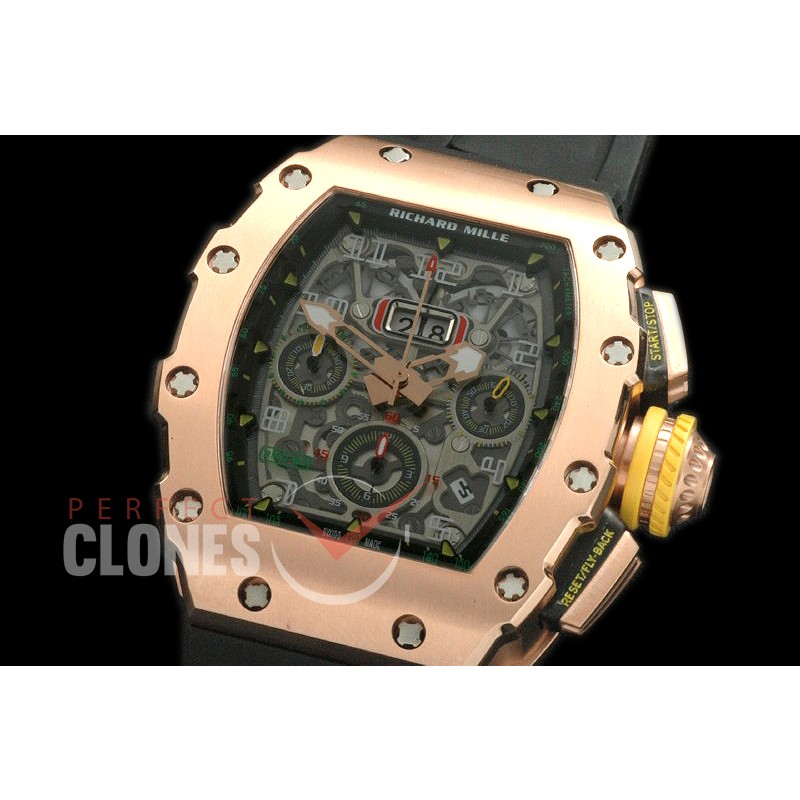 RM011-03-006 RM011 Chronograph RG/RU Asia 7750 28800