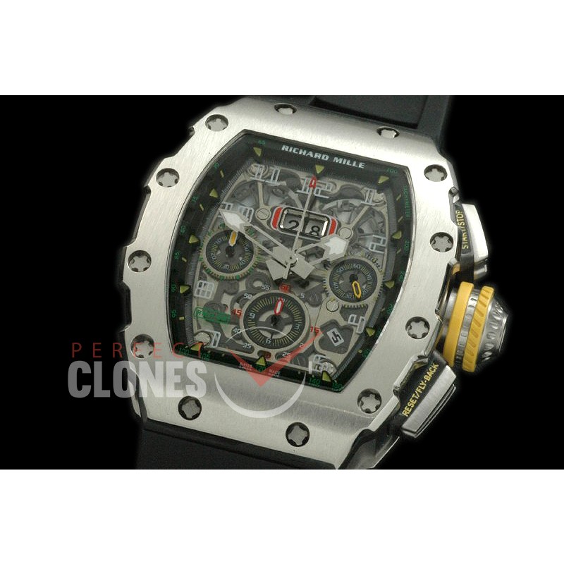 RM011-03-001 RM011 Chronograph SS/RU Asia 7750 28800