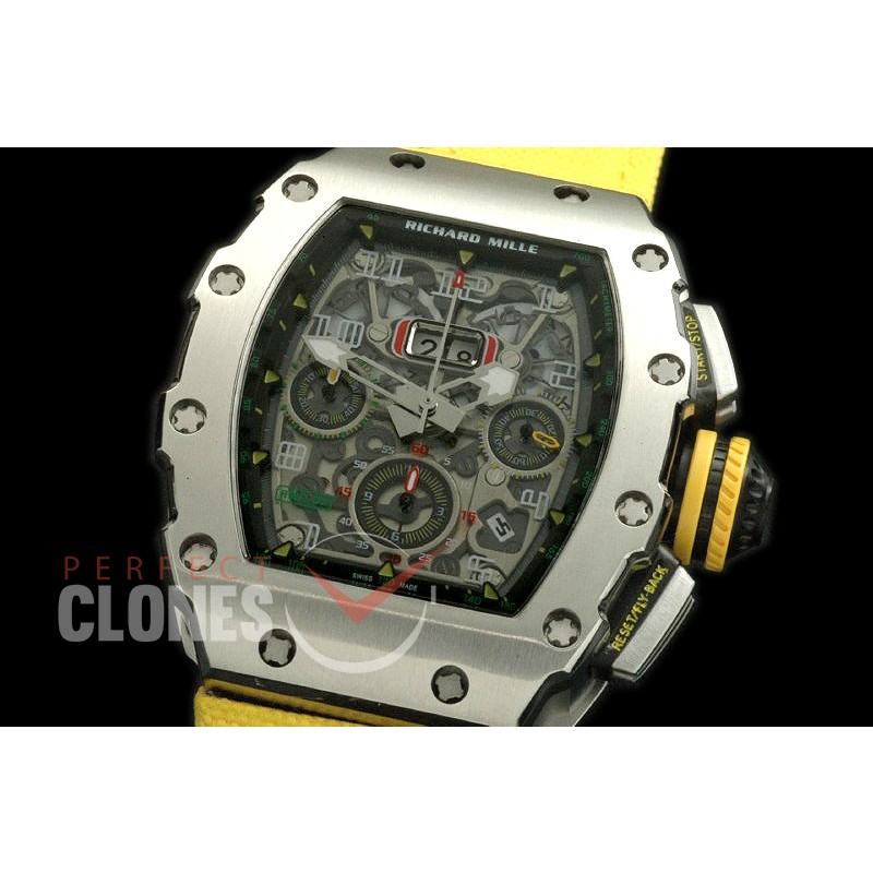 RM011-03-001N RM011 Chronograph SS/NY Asia 7750 28800