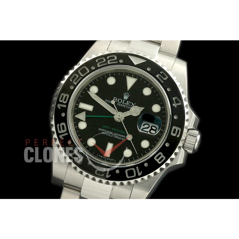 RLGS00009 116710BL GMT SS/SS Black A-2836 Mod to Cal 3186