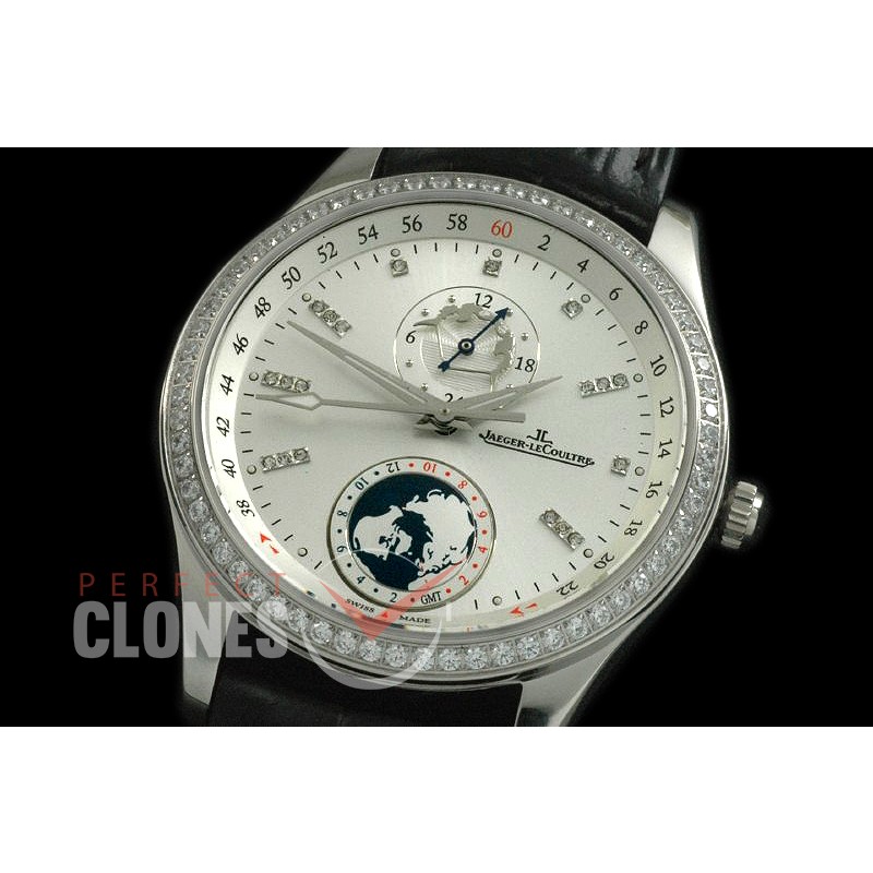 JLM24-106D Master 24 Hours SS/LE White/Diam Miyota 9015 