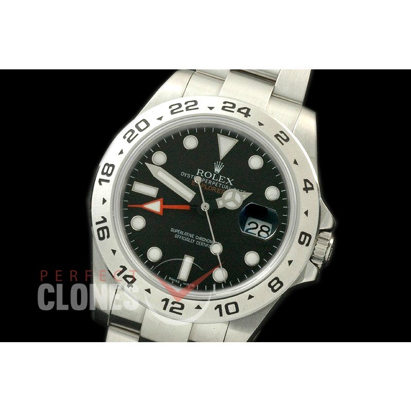 RLEX00011 216570 Explorer II SS/SS Black A-2836 Mod to Calbre 3187