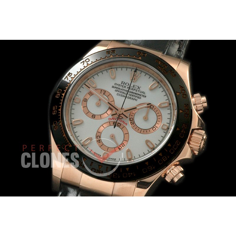 0 RLDFR00371 NF Daytona 116515 RG/CER/LE White A-7750