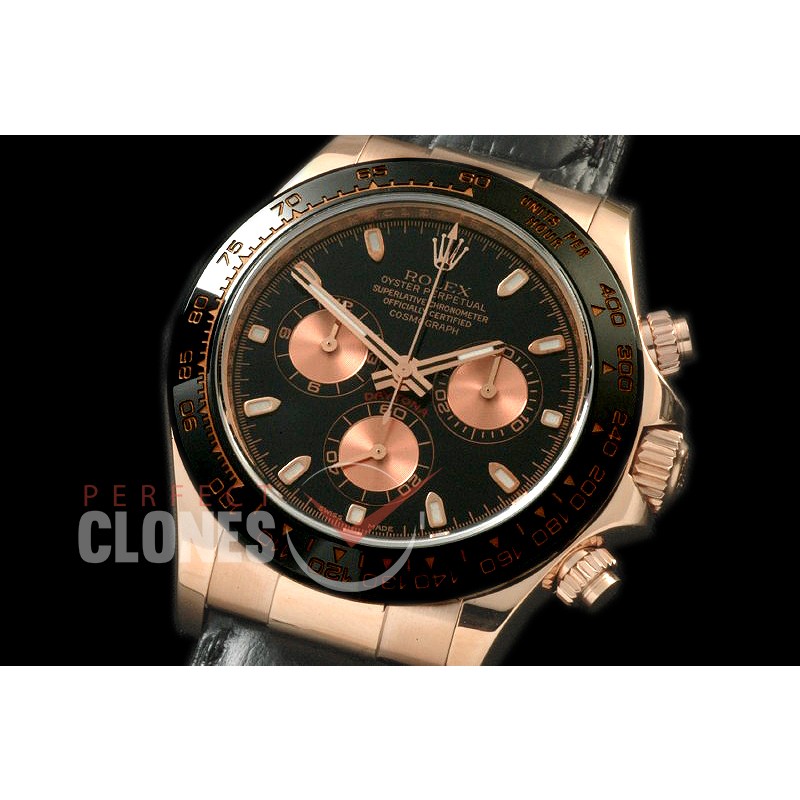 0 RLDFR00372 NF Daytona 116515 RG/CER/LE Black A-7750