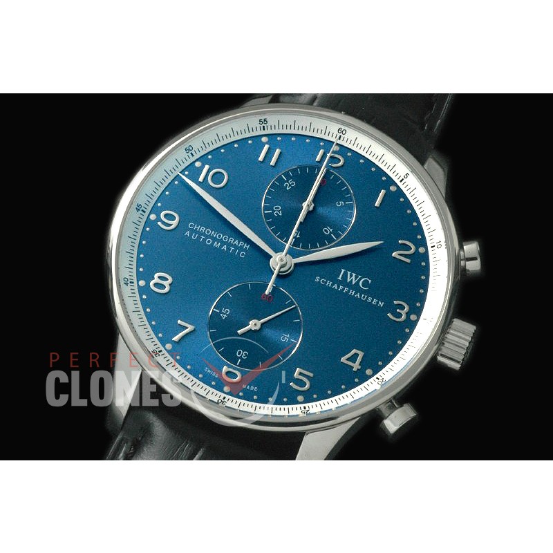 IWPG00056 ZF 3714 Portugese Chrono SS/LE Laureus Blue A-7750