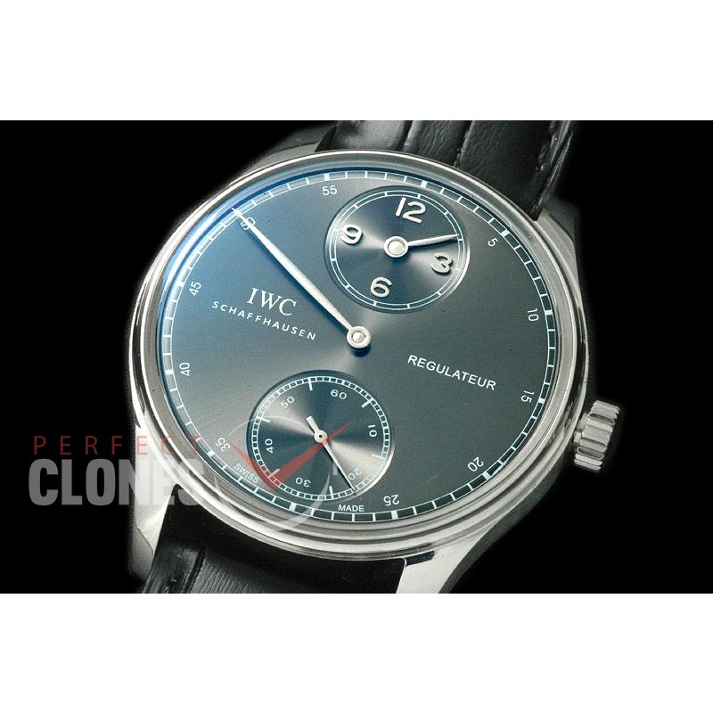 0 IWPR00105 Portugese Regulateur IW5444 SS/LE Grey A-6498 Modified Calibre Bridges