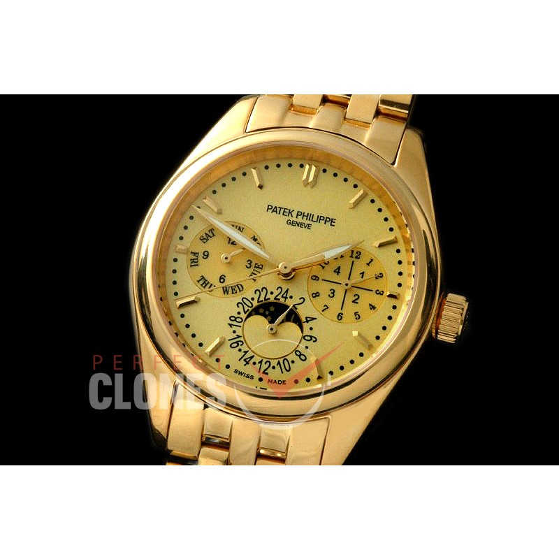 PPCA00108S Calender/Moonphase Complications YG/YG Gold Sticks Miyota 9100