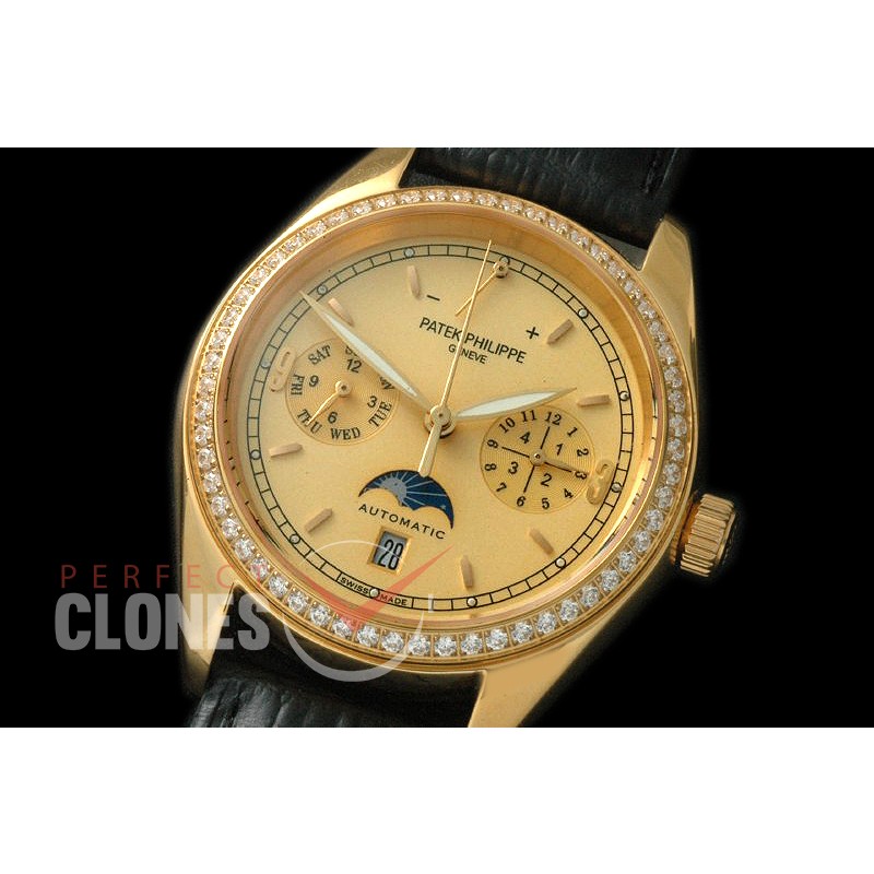 PPCA00138D Calender/Reserve Complications YG/LE Gold Sticks Miyota 9100
