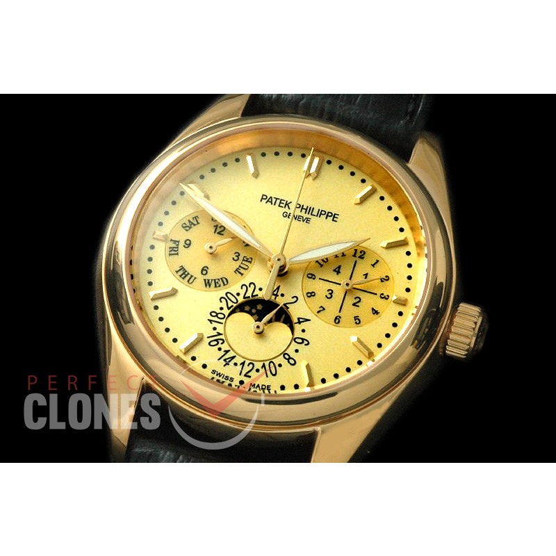 PPCA00108 Calender/Moonphase Complications YG/LE Gold Sticks Miyota 9100
