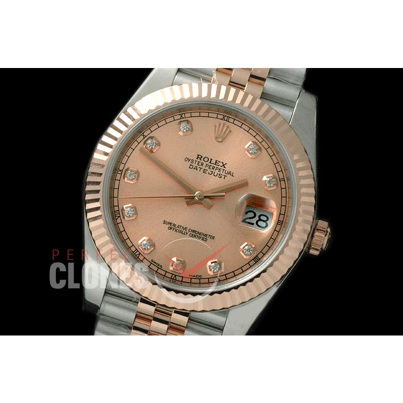 R41DJTR-113 NF 18K Wrapped 126331 Jubilee SS/RG Rose Gold Diam SS/YG SA 3235