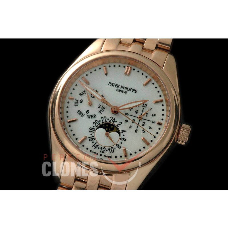 PPCA00111S Calender/Moonphase Complications RG/RG White Sticks Miyota 9100