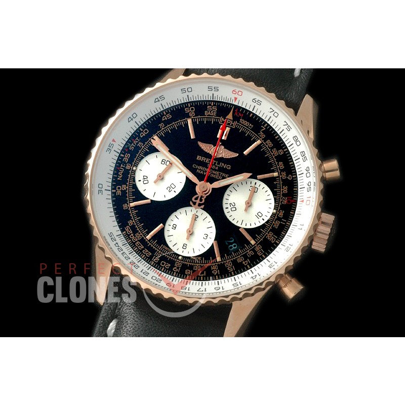 BLNB01-112 Navitimer B01 RG/LE Black Asian 7750 28800