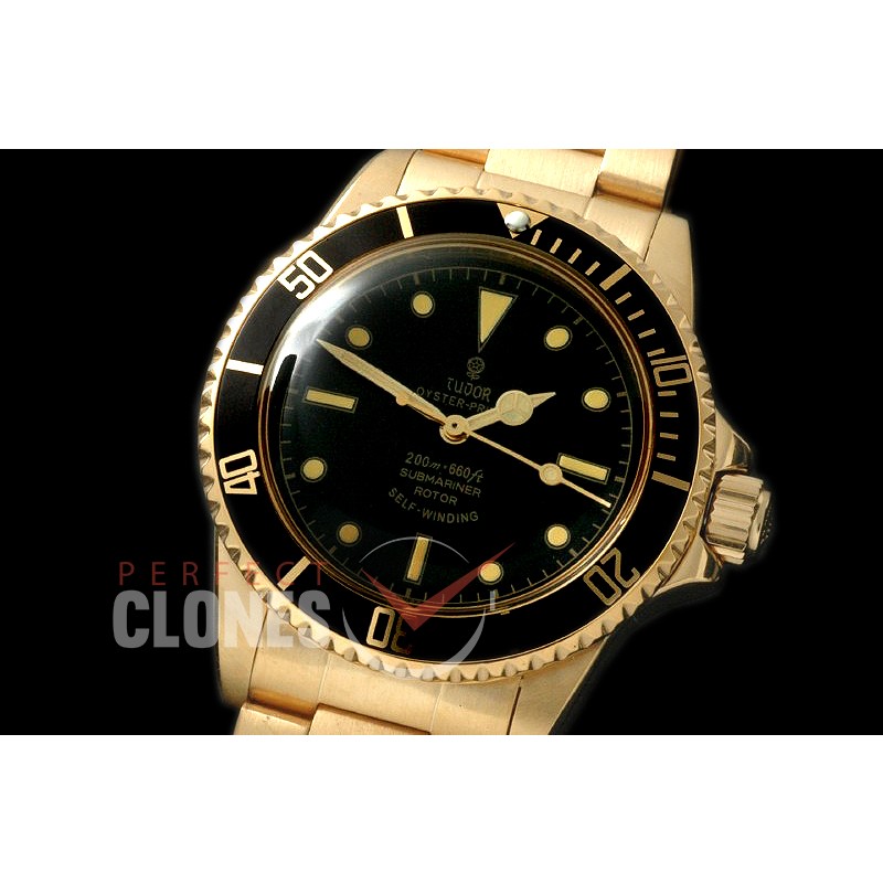 TUV00211 Tudor 7928 Submariner YG/YG Black A-2836