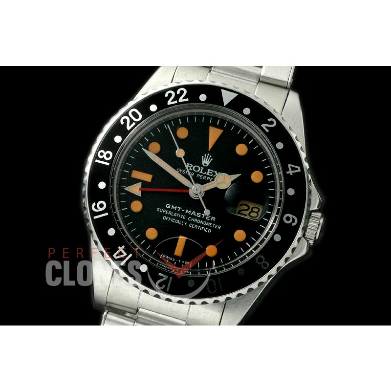0 RLGV00184 Vintage GMT Master 1675 Black Asian 2813