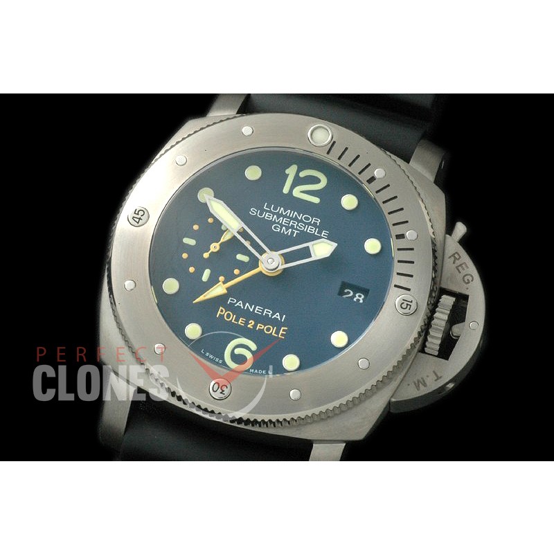 0 0 0 PN719S02 XF Pam 719 S Series Pole2Pole Luminor Submersible TI/LE Blue ST2555