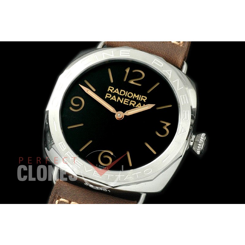 0 0 PN68501 Radiomir Radiomir 3 Days Acciaio Brevettato SS/LE Black P3000