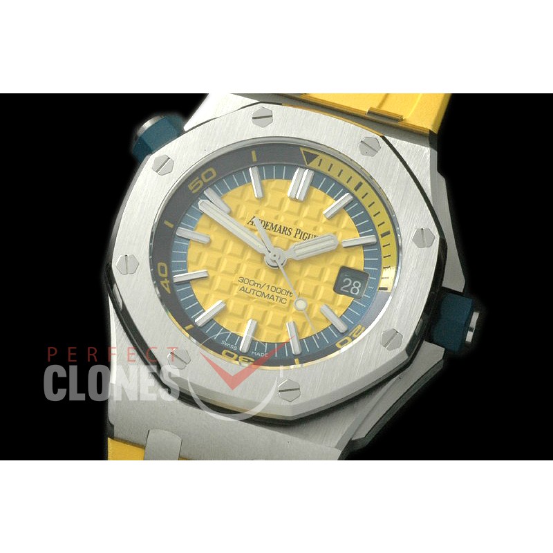 APD00023 Royal Oak Offshore Diver 15710 SS/RU Yellow A-3120