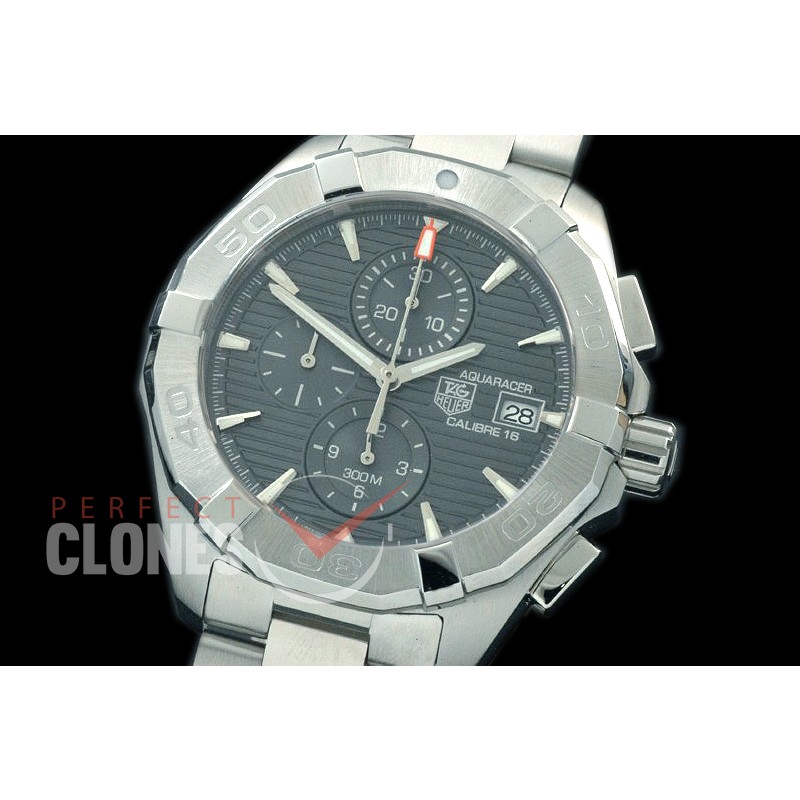 TGAQ00403 Aquaracer Calibre 16 SS/SS Grey OS 20 Qtz