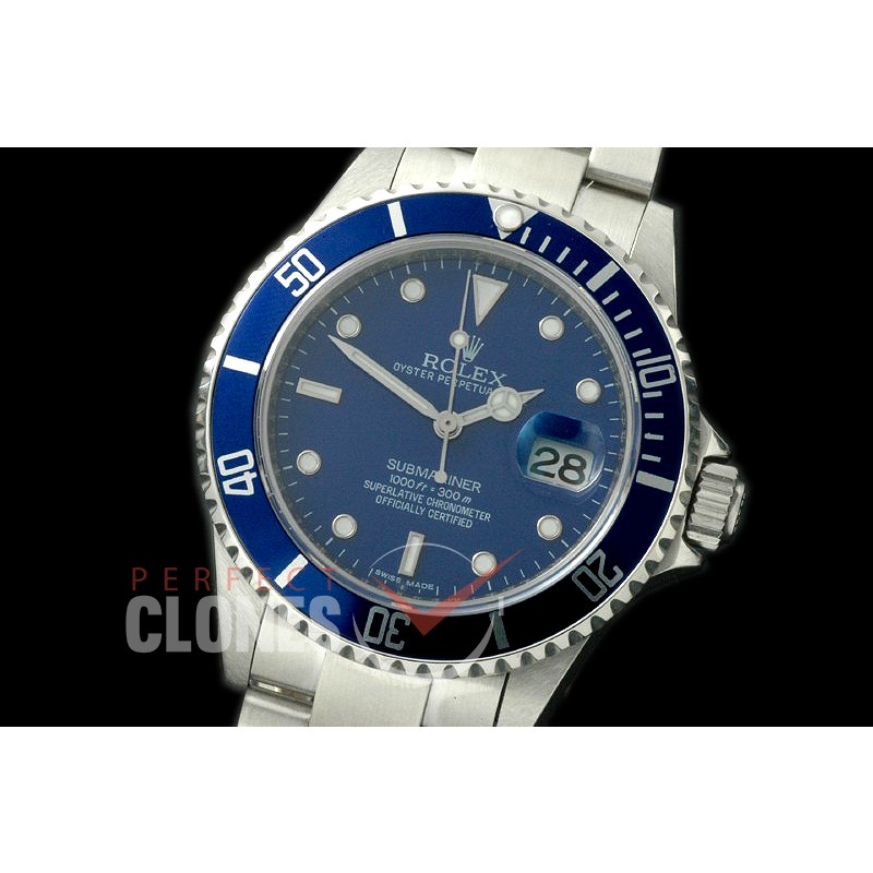 0 RLSS00038 BP 16610 Submariner SS Blue VR 3135 - Special Offer !