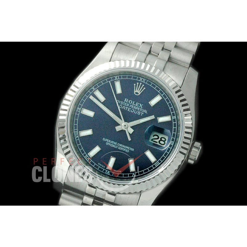 R36DJS-705 116234 SS/SS Fluted/Jubilee Blue Sticks SA 3135