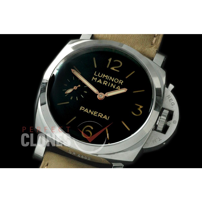0 0 PN422S01 Pam 422 S Luminor 1950 3 Days SS/LE Black P-3001 Superclone 