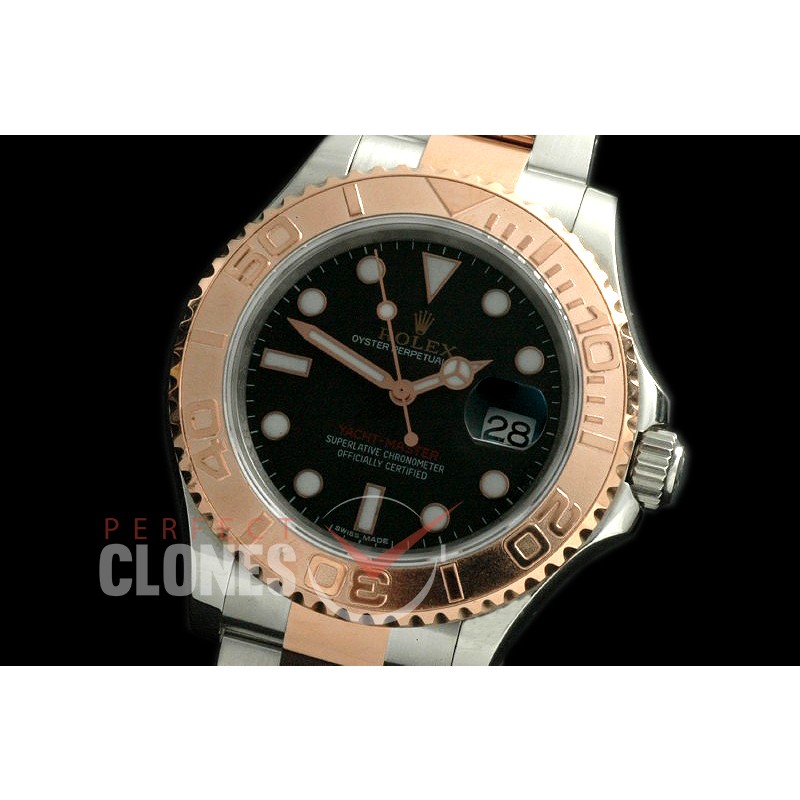 RYMENTR00009 2017 116621 Yachtmaster Men SS/RG Black A 2836