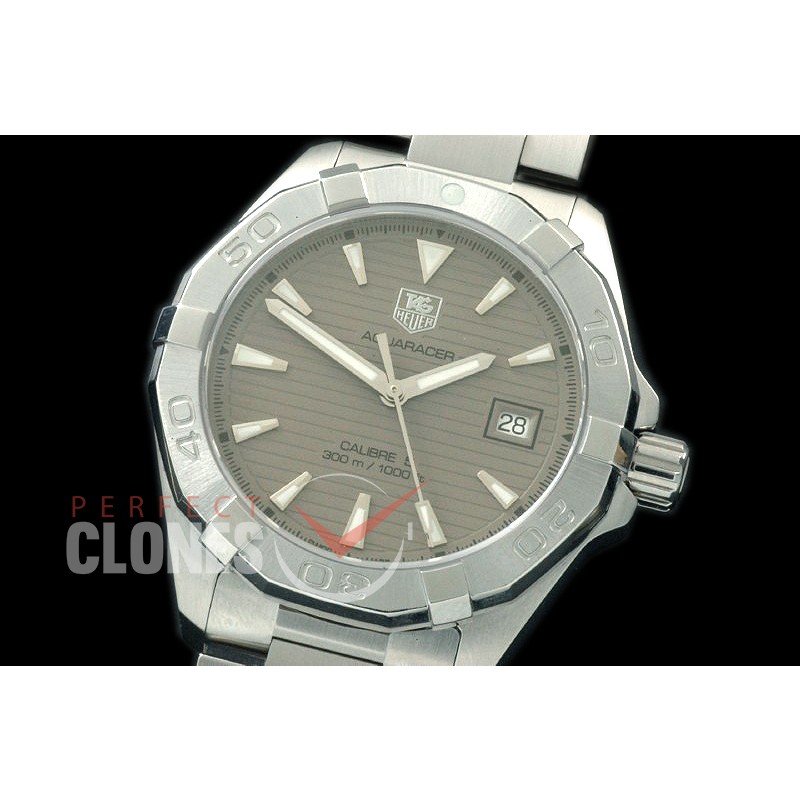 TGAQ00204 Aquaracer Calibre 5 SS/SS Grey Asian Clone 2836